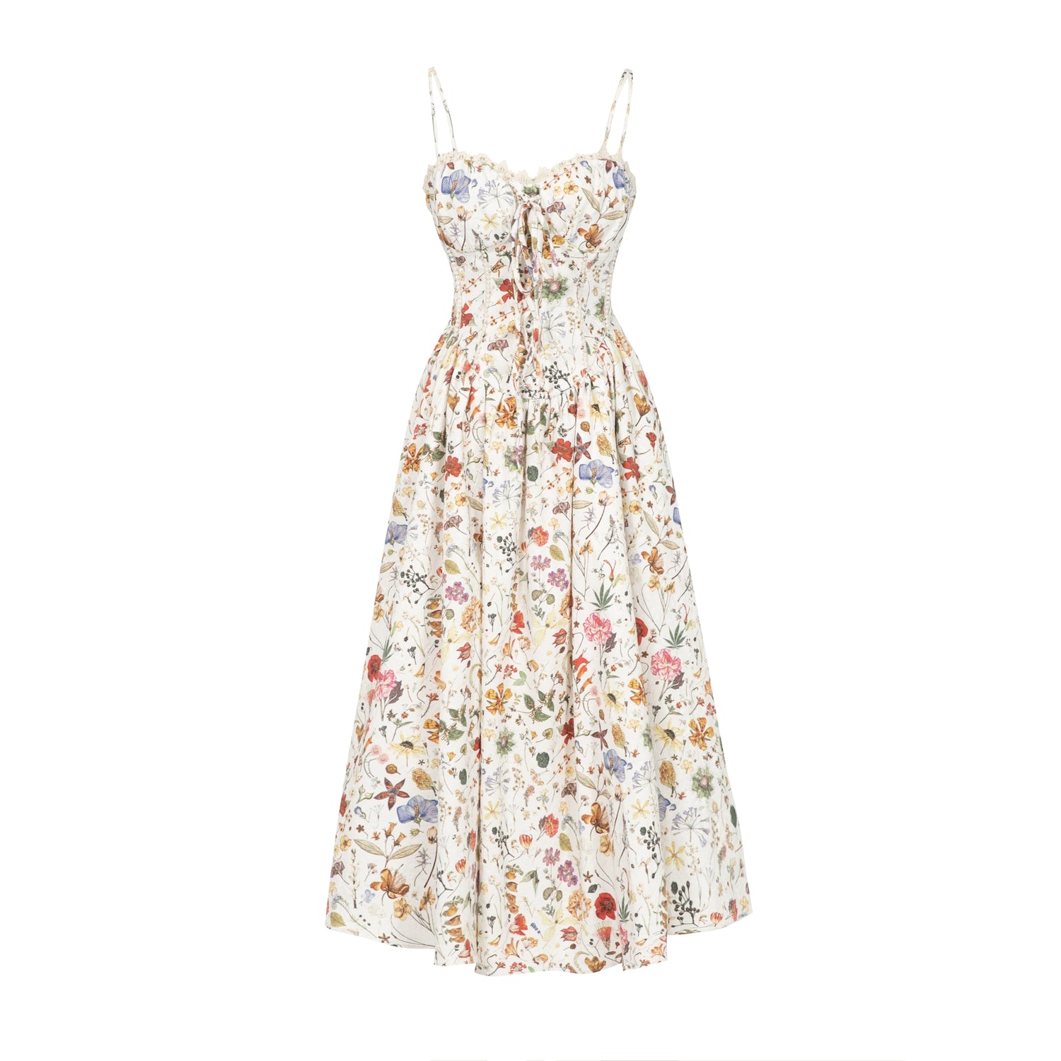 French-style Suspender Spring Floral Dress