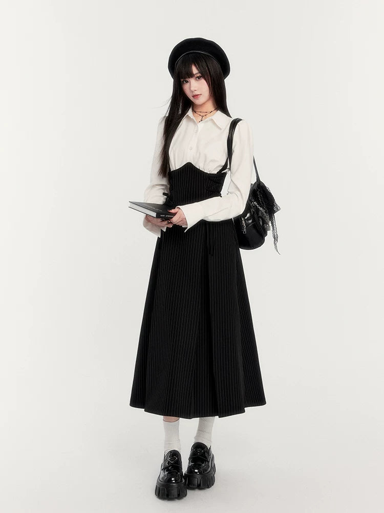 Waist-Cinching Long Sleeve Shirt