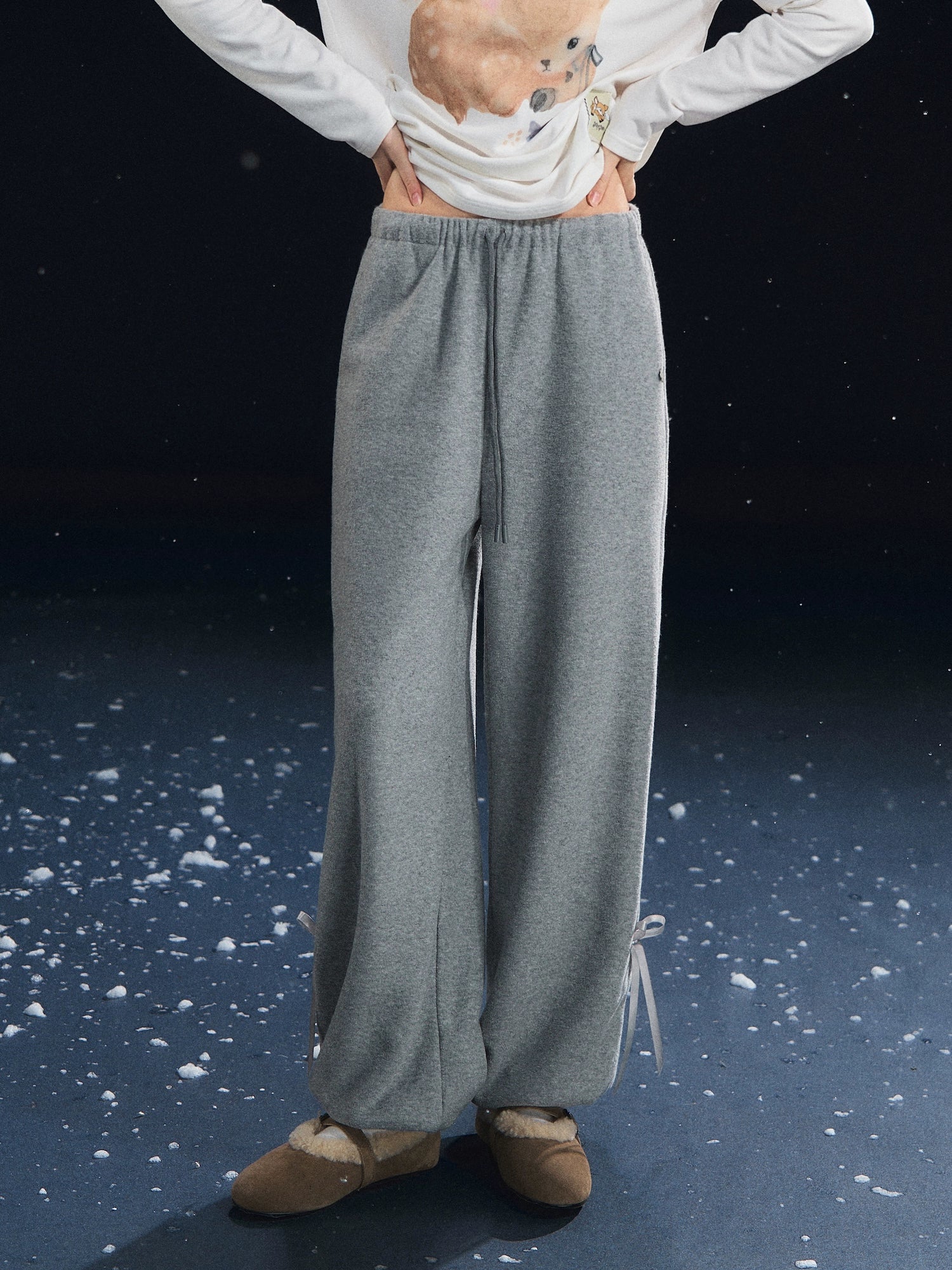 Velvety Jogger Lantern Pants