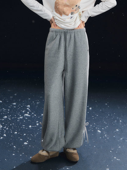 Velvety Jogger Lantern Pants