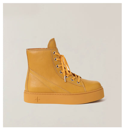 Compass Heritage Retro Leather High-Top Sneakers