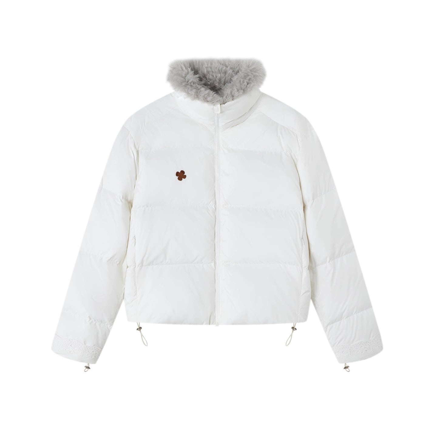 Faux Fur Collar Puffer Jacket