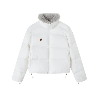 Faux Fur Collar Puffer Jacket