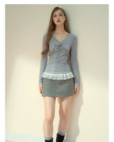 Lace Trim Tencel Wool Blouse - CHINASQUAD