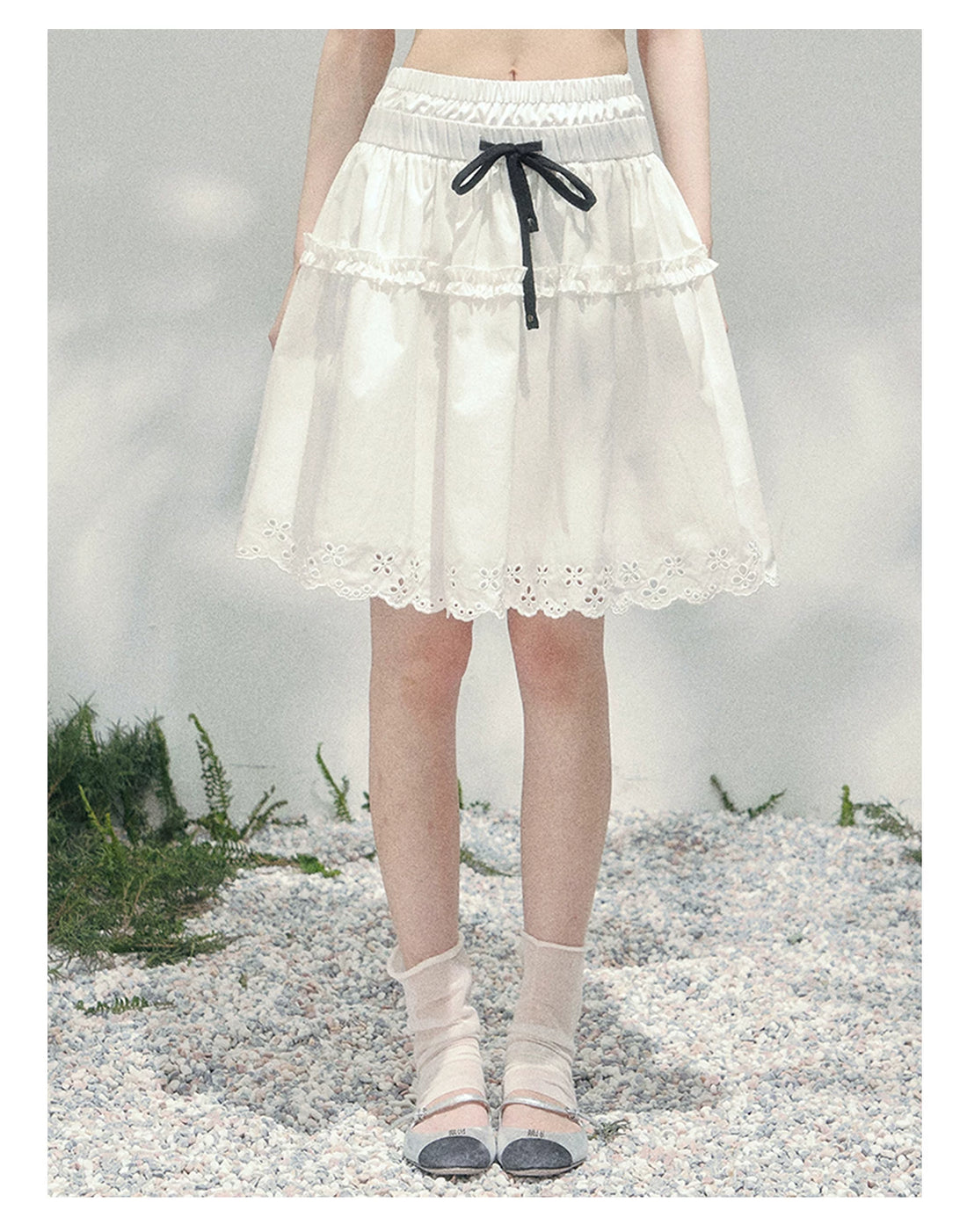 “Spring Meadow” Embroidered Bubble Skirt