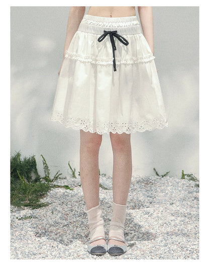 “Spring Meadow” Embroidered Bubble Skirt