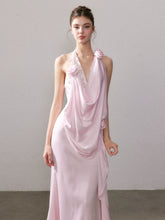 Ouro Shiny Satin Long Dress - CHINASQUAD