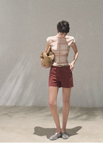 March Expansion Linen-Blend Tailored Shorts