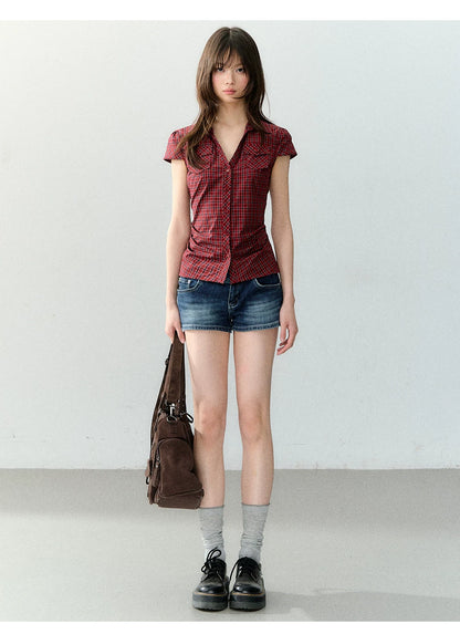 Slim Fit Pocket Short Sleeve Shirt