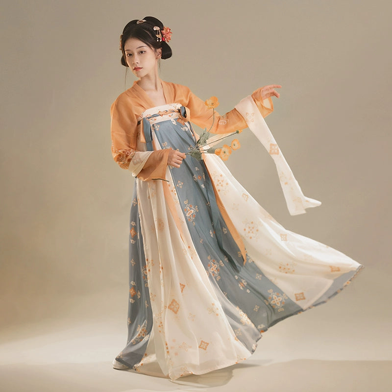 &quot;厌离&quot; Tang Dynasty Hanfu Set