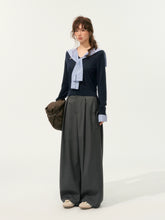 Fake Two-Piece Twist-Knot Spliced V-Neck Knit Top - CHINASQUAD