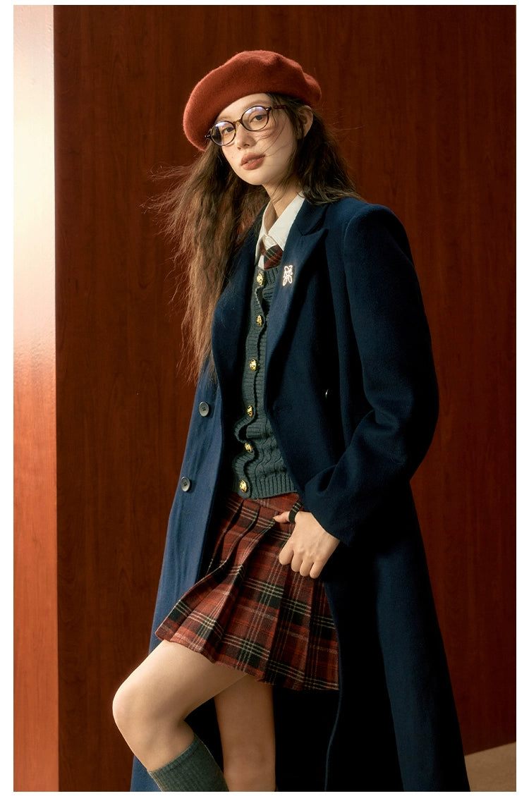 Tibetan Blue Wool Coat - CHINASQUAD