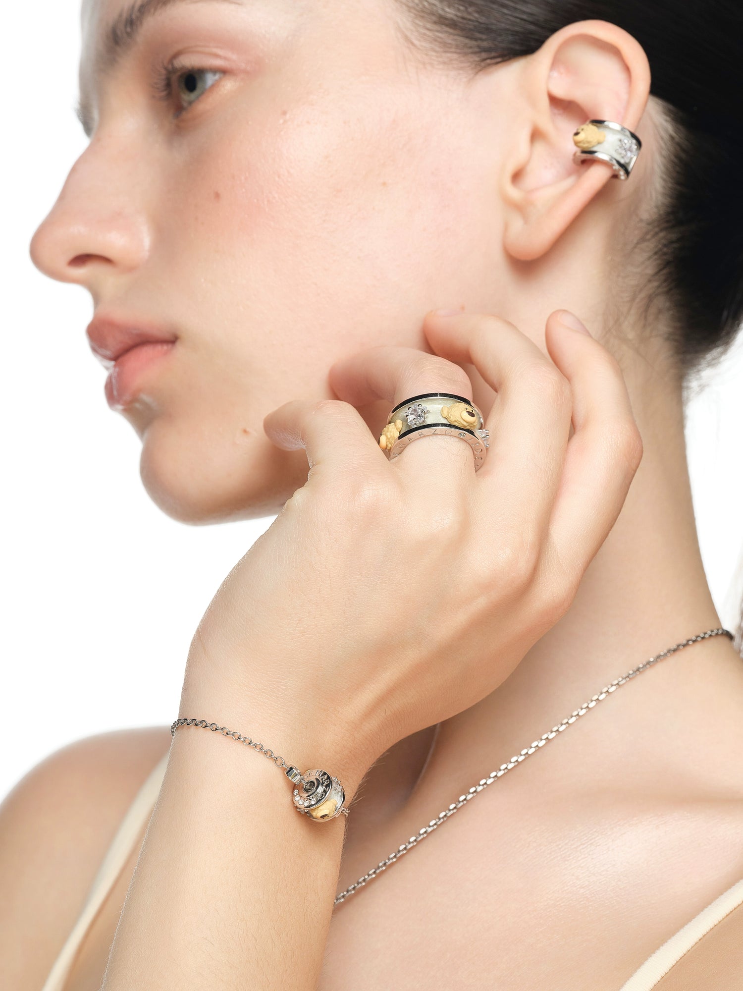 Bear Halo Statement Ring