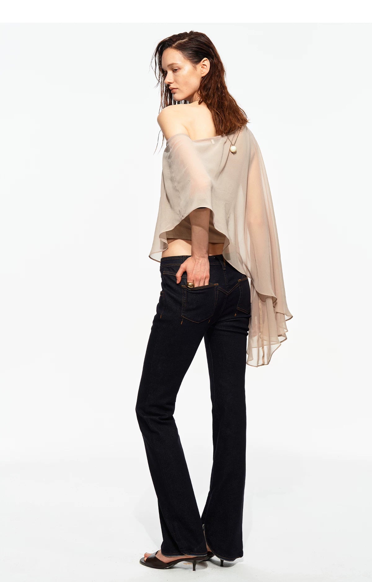 R2 Zip Hem Denim Jeans