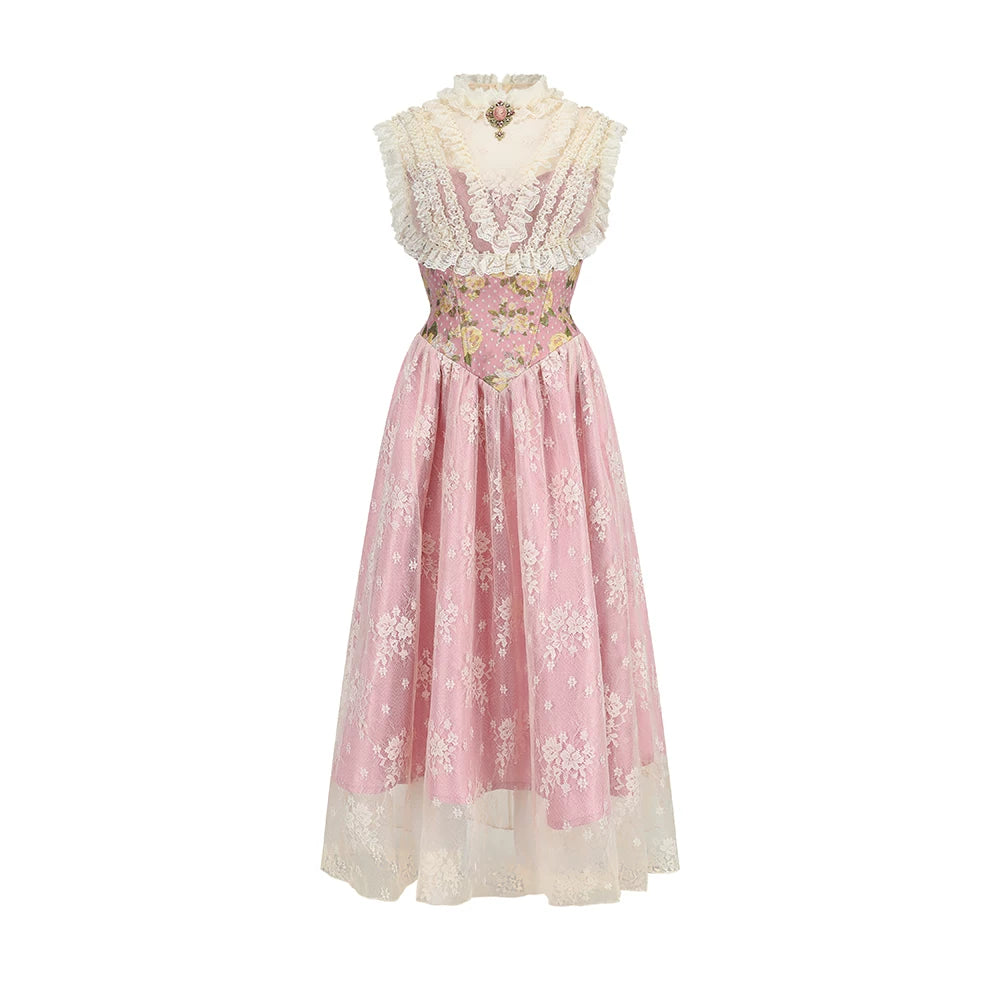 Rose Ode Rococo Couture Dress