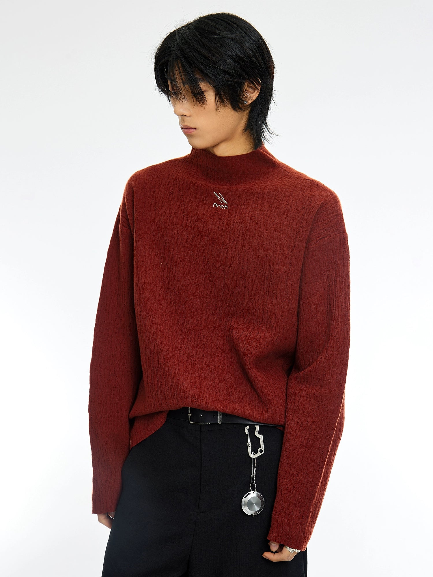 Texture Turtleneck Knitwear - CHINASQUAD