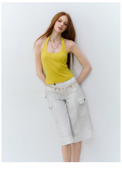Relaxed Fit Cool Tencel Hemp Workwear Shorts