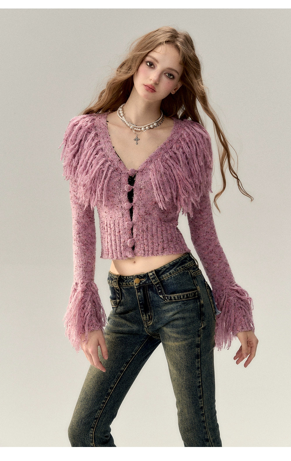 Fringe Knit Sweater - CHINASQUAD