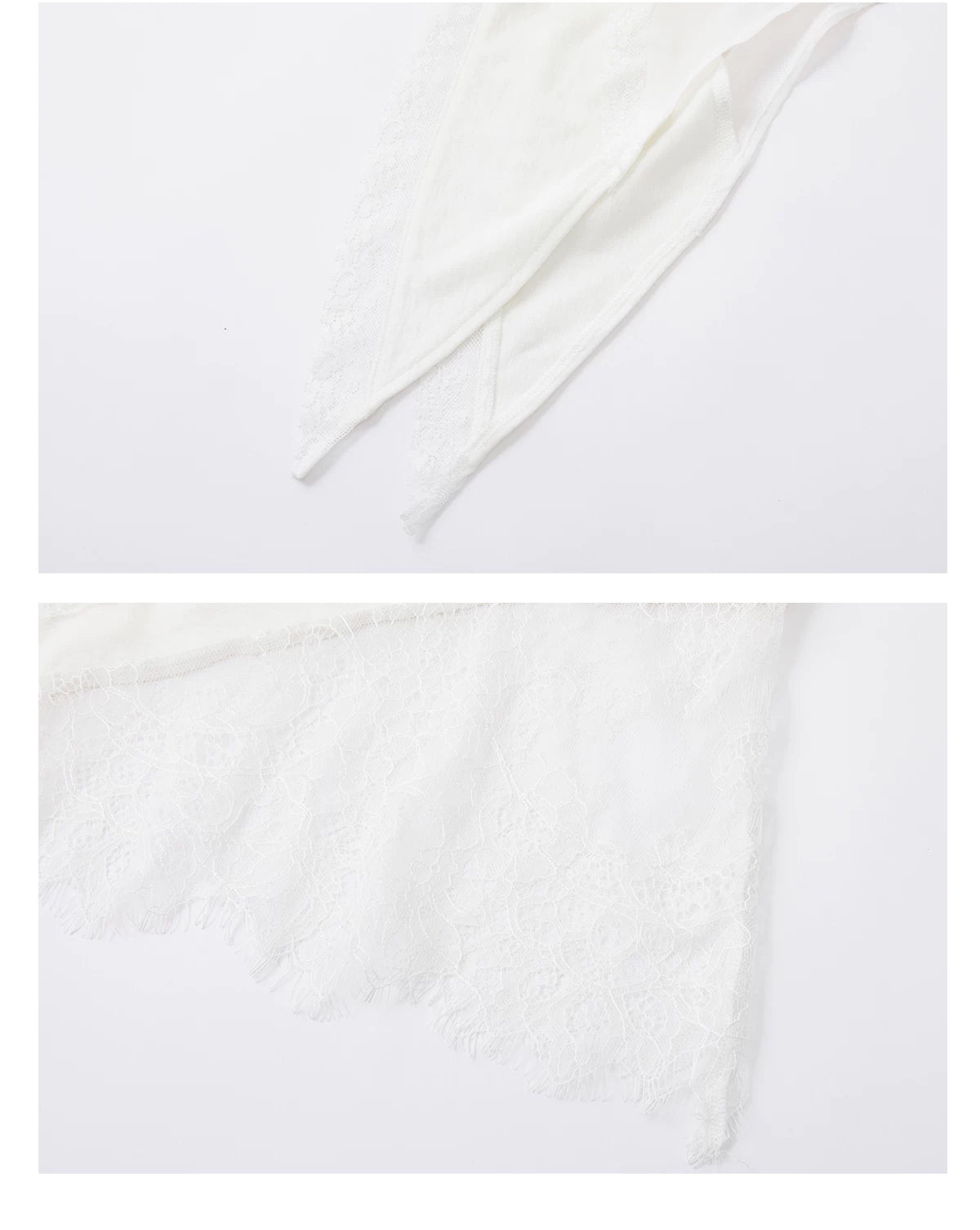 Asymmetrical Lace V-Neck Sleeveless Top