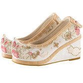 "Cat Bell" Embroidered Flat & Heels Shoes - CHINASQUAD