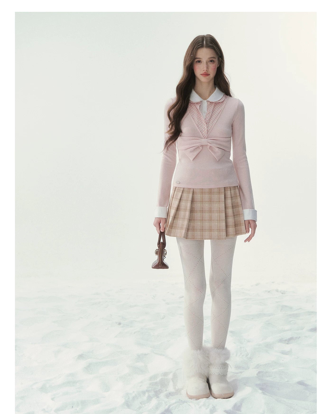 Vintage Peter Pan Collar Layered Blouse