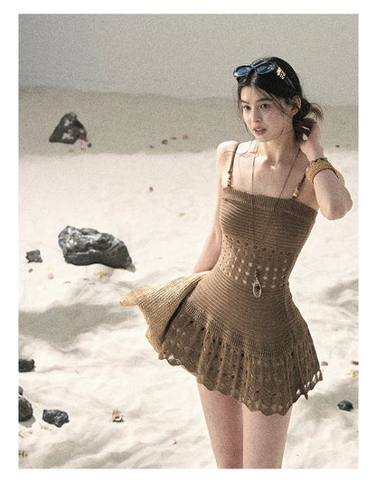 “The Space Between” Open-Shoulder Knit Camisole