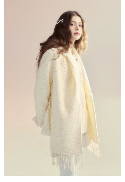 Multicolored Speckled Wool Coat - CHINASQUAD