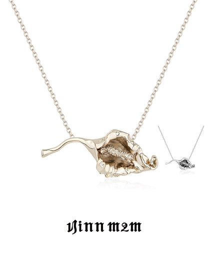 Minimalist Floral Collarbone Chain Necklace