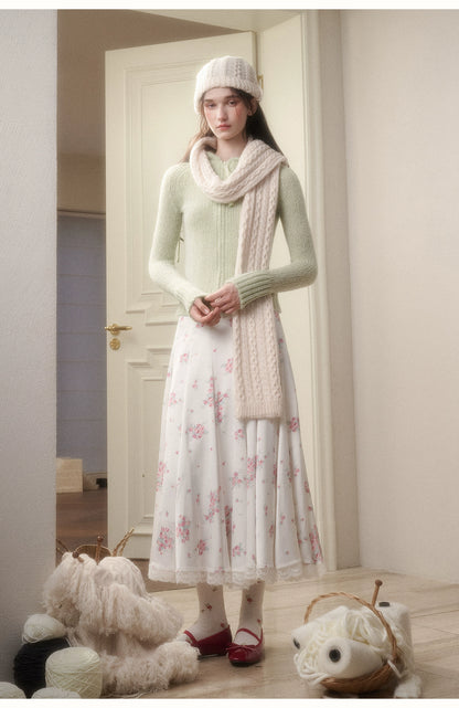 Cosagach Satin Glow Midi Skirt