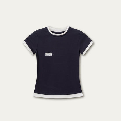 Oxygen Cotton Contrast Trim Slim Fit Tee