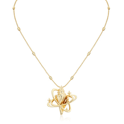 Seashell Star Pendant Necklace