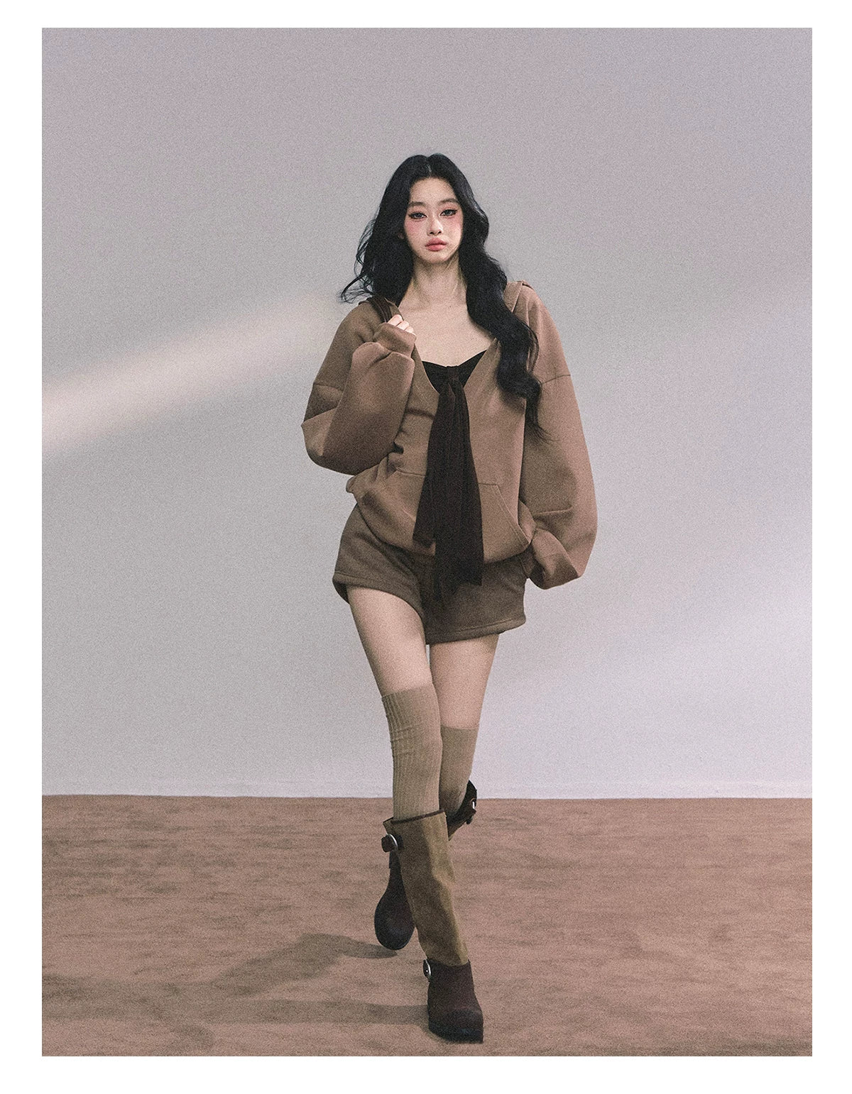 Autumn Leaves Hoodie Three-Piece Set