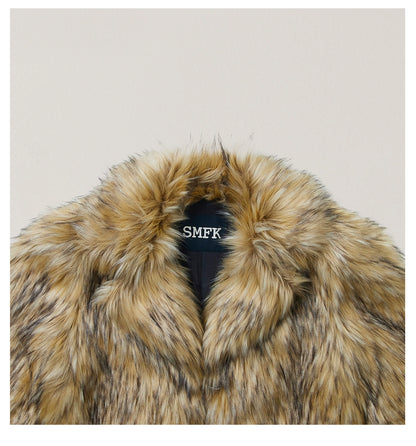 Cross Relic Wilderness Hunter Cropped Faux Fur Jacket