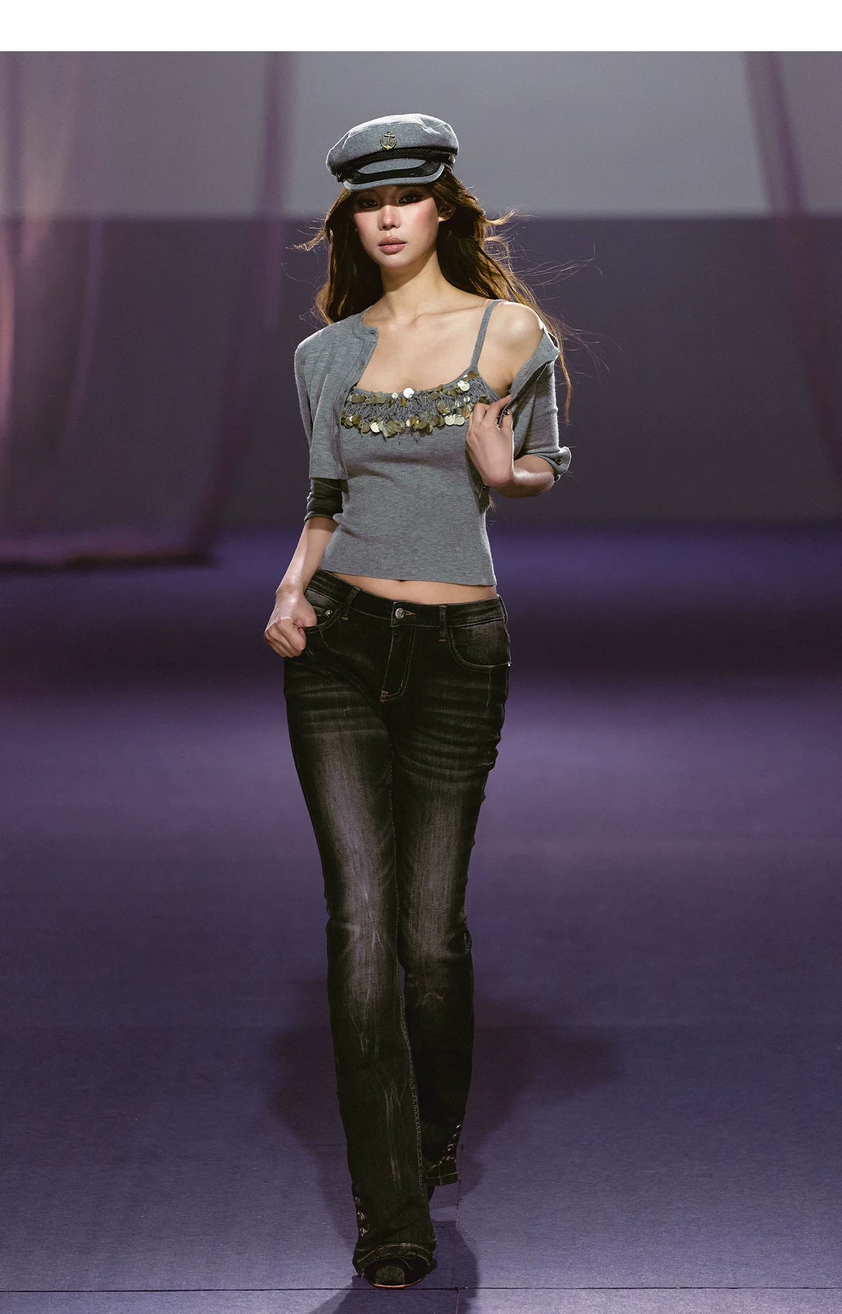 Refined Knit Cardigan &amp; Embellished Camisole Set