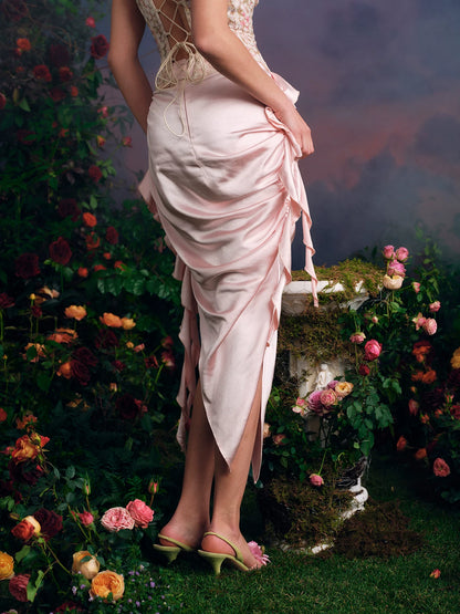 French Couture Lace Bustier &amp; Skirt Set