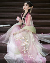 "桃花神"Tang-Dynasty Hanfu Set - CHINASQUAD