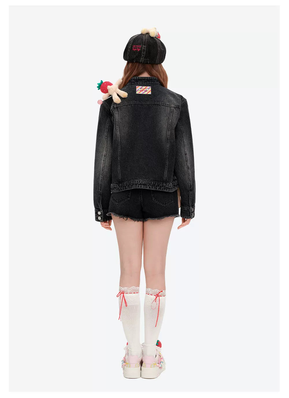 Zip-Up Vintage Denim Jacket