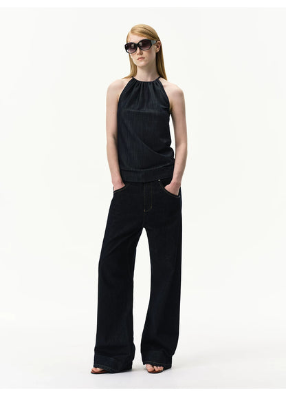 Lyocell Textured Sleeveless Top