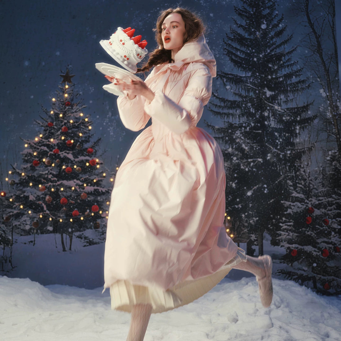 French Tailored Longline Down Coat