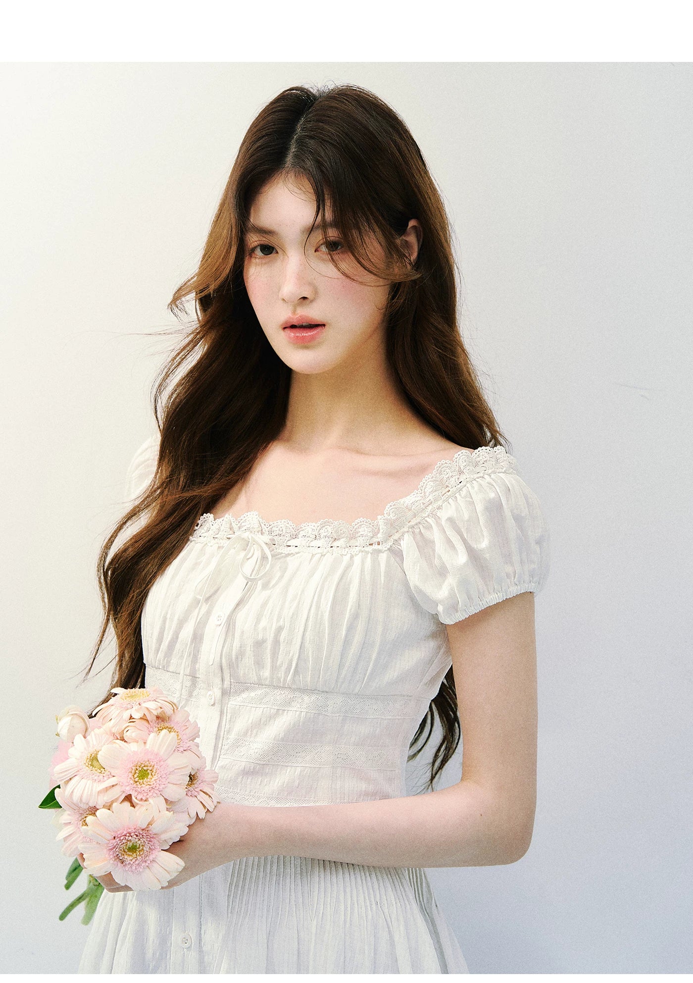 Pure Romance Square-Neck Mini Dress