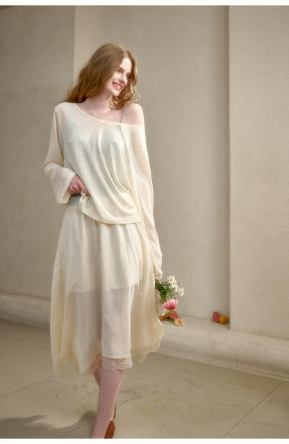 Cloud Veil Lyocell Relaxed Sheer T-Shirt