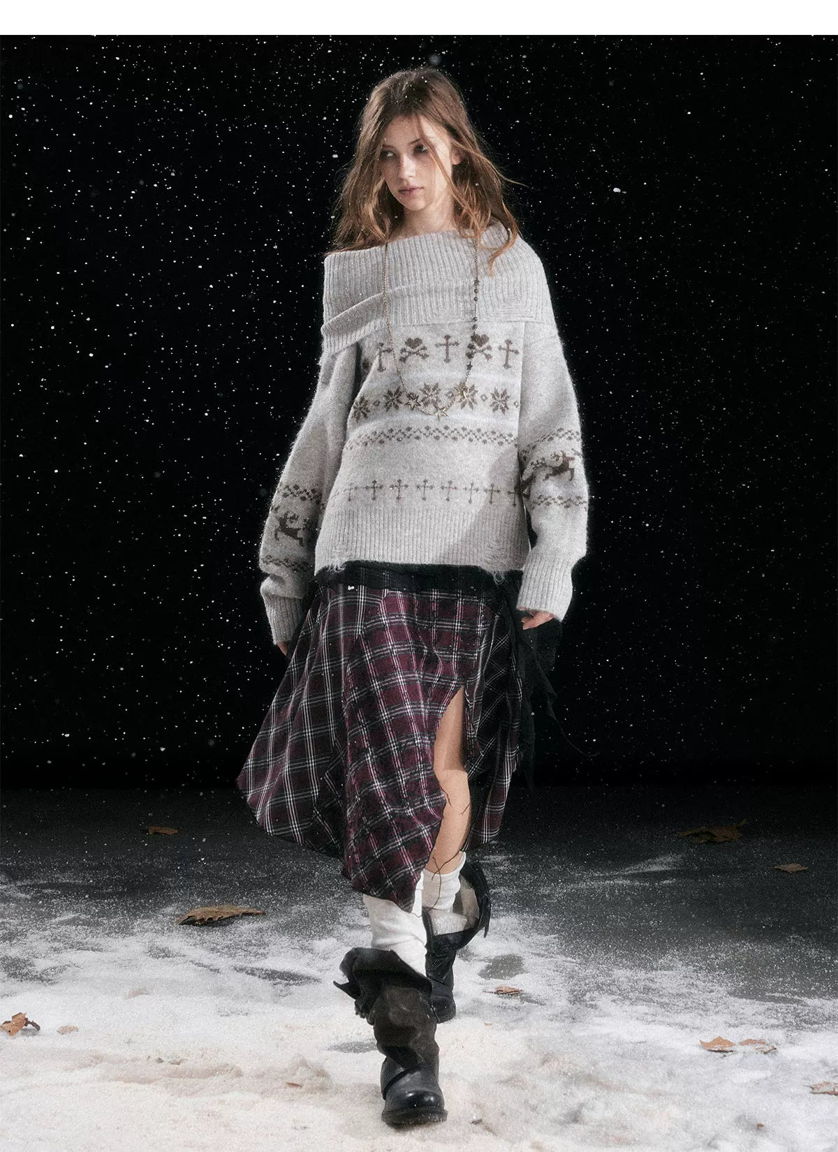 Fair Isle Knit Sweater