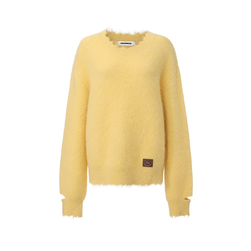 Soft-Touch Alpaca-Blend Crewneck Sweater