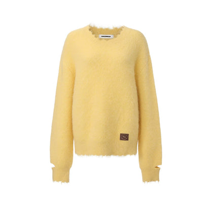 Soft-Touch Alpaca-Blend Crewneck Sweater