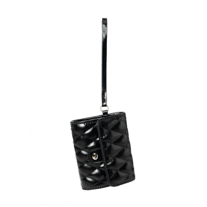 Faux Fox-Trim Structured Tote Bag