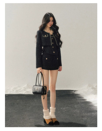 Tweed-Inspired Three-Piece Set
