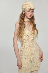 Crocheted V-Neck Spaghetti Strap Dress - CHINASQUAD