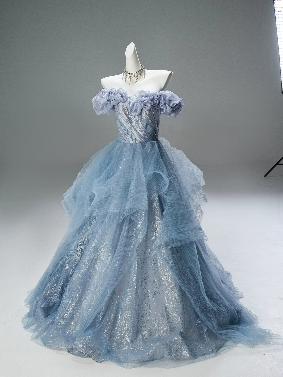 Blue Sakura Couture Gown