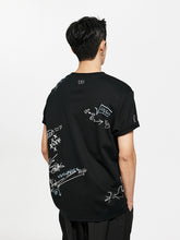 Graffiti Print Short Sleeve T-Shirt - CHINASQUAD