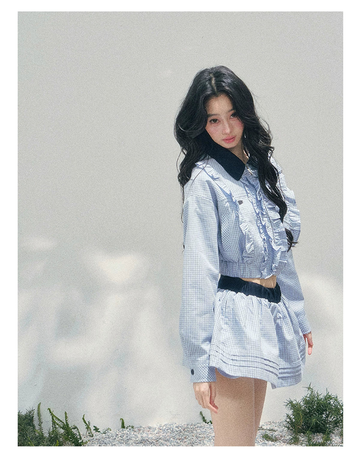 Preppy Check Cropped Set